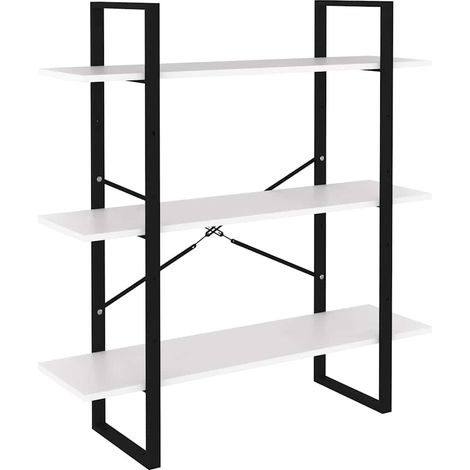 Maison Exclusive - Estantería de madera contrachapada blanco 100x (1/5)