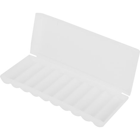 Lot de 2 supports pour piles 18650, organisateur en plastique blanc, léger et transparent, pratique (1/5)