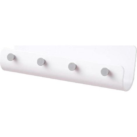 Portachiavi da parete minimalista autoadesivo con 4 ganci (1/5)