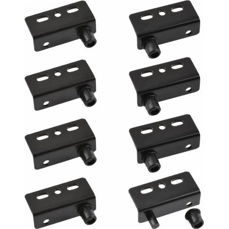 Charnière pivotante en acier inoxydable avec axe et axe dissimulés pour portes battantes en bois (noir) (1/5)