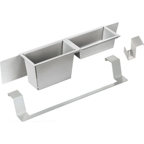 Set accessori per lavelli cucina magnetico in acciaio inox DEANTE Magnetic ZZMK011O  Acciaio Inox (1/3)
