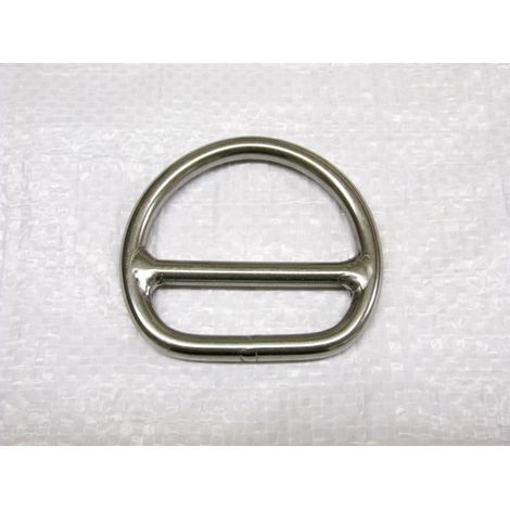 Double Bar D Ring Stainless Steel 8MM x 50MM (Dee Webbing Link) (1/2)