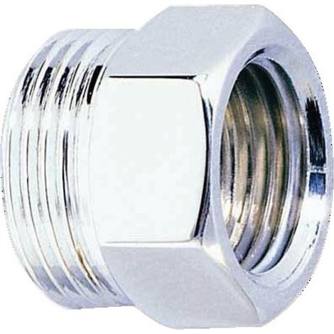 Mamelon laiton MF chromé 6 pans JT plat 15x12