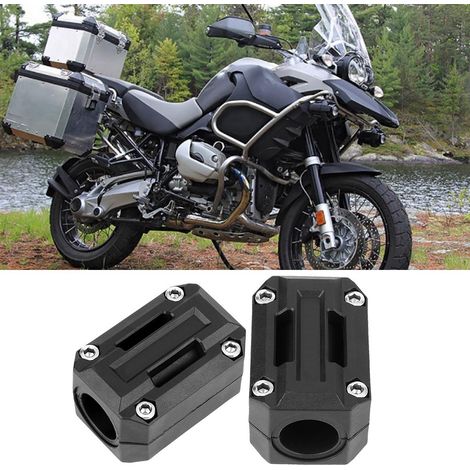 Universelles Motorschutzbügelpaar für Motorräder, dekorative Stoßstangeneinheit kompatibel mit Honda und Yamaha, robuster Seitenrahmenschutz, schwarzes Custom-Zubehör (1/5)