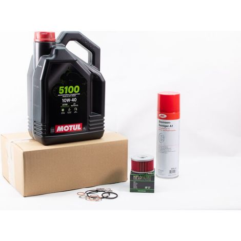 Kit Entretien Vidange Standard pour SUZUKI DR 600 de 1986 à 1989 - MOTUL 5100 10W40 4L