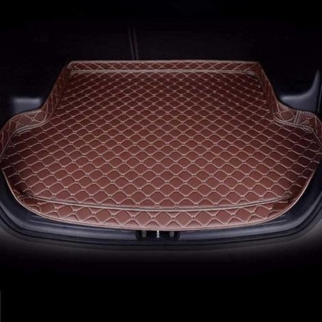 Alfombrilla de cuero para maletero de BMW Serie 3 2012-2019 [F31] [Touring], alfombrilla protectora de cuero, antideslizante, impermeable, accesorios para el interior, F/Coffee
