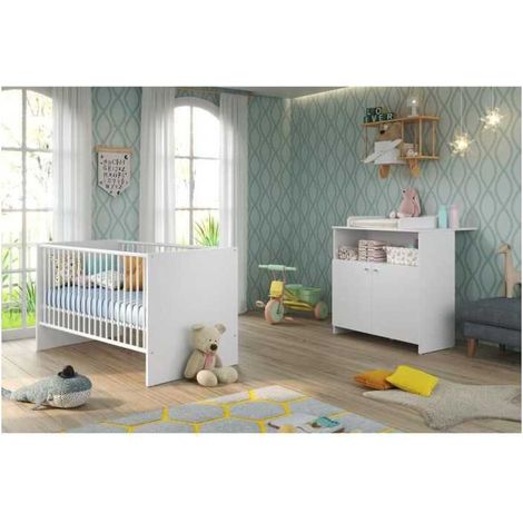 trend-team Niko Duo modulares Babybett weiß (1/3)