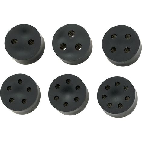 TRU COMPONENTS TC-10820792 TC-MH23-2F203 Mehrfachdichteinsatz    PG21 2 x 6.4 - 8.7 mm Gummi Schwarz