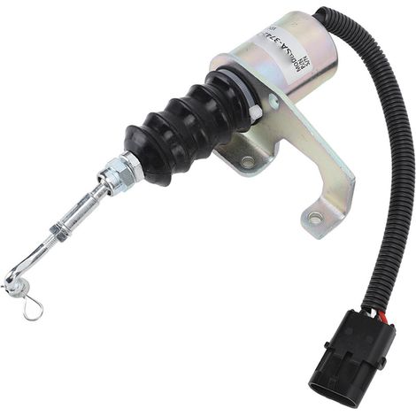 24V DC Motorstopp-Magnetventil SA 3742, Deutz-kompatibles Kraftstoffabschalt-Magnetventil, Ersatzteil für Stoppsystem, Motorstoppventil. (1/5)