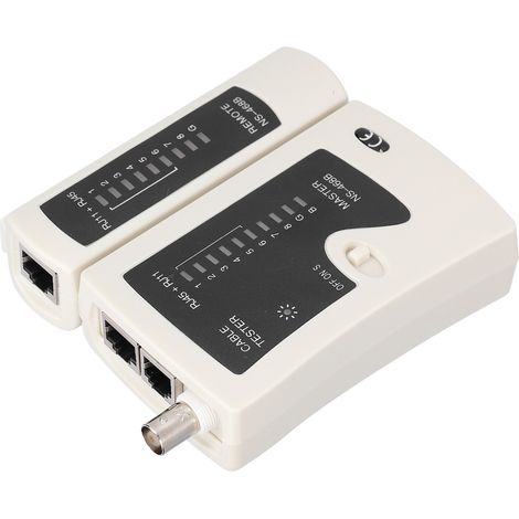 Testeur de câble réseau NS-468B (1088j) RJ45 RJ11, multimètre multifonction ergonomique, alimentation DC 9V, détecteur de ligne. (1/5)