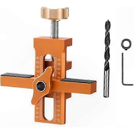 Gabarit de perçage 2-en-1 pour montage de portes d'armoire et pinces de pose de façades de tiroirs, ensemble d'outils complet (1/5)
