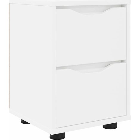 Maison Exclusive - Comodino Bianco 30,5 x 30 x 43 cm Legno multistrato