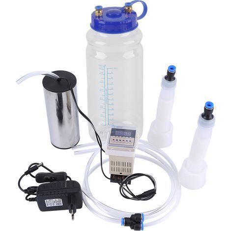 Trayeuse électrique portable 2L avec contrôleur d'impulsions pour vaches, prise UE 100-250V (1/5)
