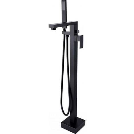 Mitigeur de baignoire îlot noir mat VARIUM 88 cm (1/2)