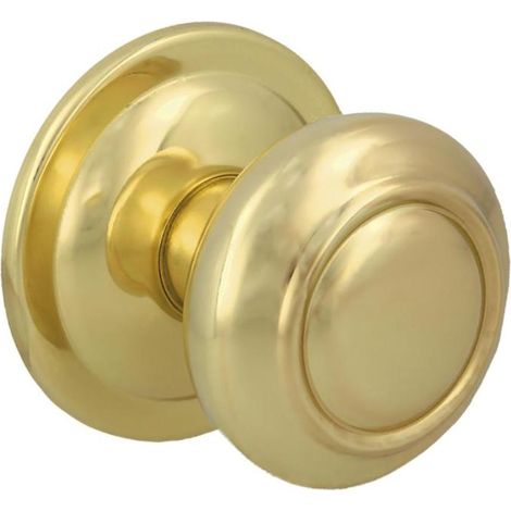 AMIG pomo mod.53 latonado pulido 10856 , Pomo puerta latonado Mod 53 Amig Pomo de puerta hueco Para puerta de anchura 70 mm Fabricado en acero de alta calidad y resiste (1/4)