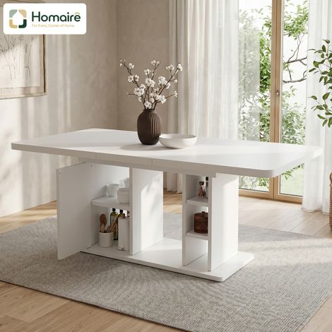 Esstisch weiß en Weiß 180 x 80 x 75 cm HOMAIRE (1/5)