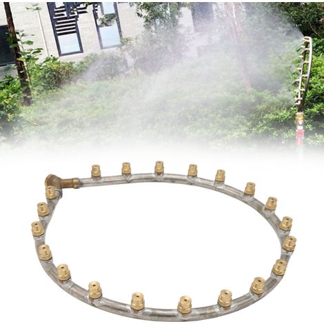 Pulvérisateur annulaire à buses atomisantes multi-têtes en forme de cœur, filetage interne G3/8 pour l'agriculture, humidificateur et suppression de poussière pour jardin, 20 têtes en forme de cœur (1/5)