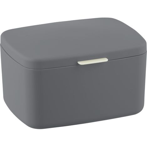 Conteneur salle de bain BARCELONA, anthracite, WENKO (1/4)