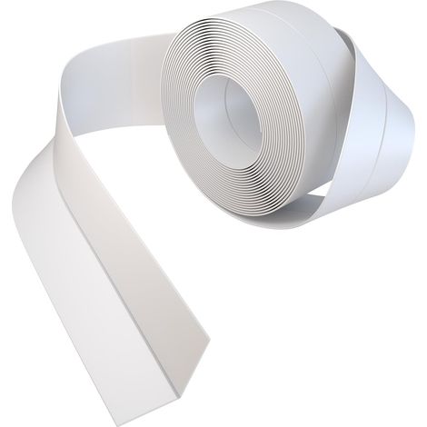 Ruban adhésif imperméable pour joints, idéal pour les cuisines et les salles de bains (3,2 m de long x 3,8 cm de large, blanc) – ruban d'étanchéité spécial pour baignoires, douches et plans de travail (1/5)