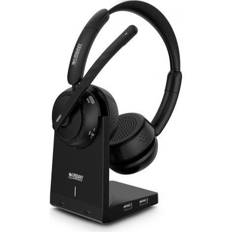 MOVEE MAX Auriculares Inalámbrico Diadema Juego USB tipo A Bluetooth Base de carga Negro