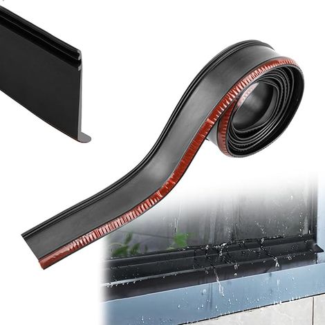 Garage Door Insulation, Bottom of the Door Anti Rain Seal Door Entrance, Rubber Seal Sticker Universal 2 cm x 2 m for Windows and Doors Draft Protection (1/5)