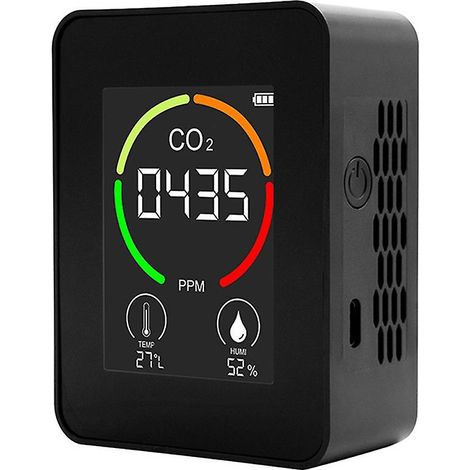 Digitales 3-in-1-Raumluftqualitätsüberwachungsgerät mit CO2-, Temperatur- und Feuchtigkeitssensor