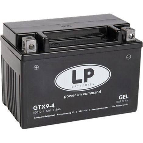Batterie moto Landport LP GEL GTX9-4 YTX9-BS 12v 8ah 100A (1/4)