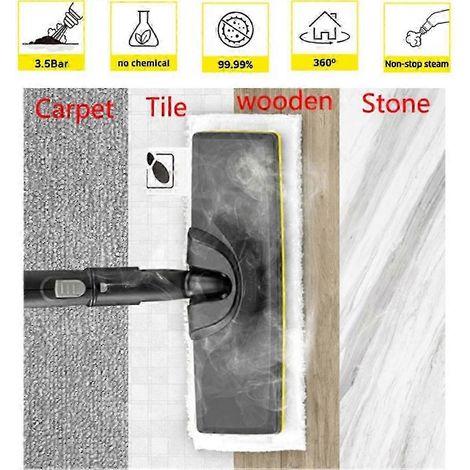 Lingettes de nettoyage vapeur AURA + housses de balai pour balai Karcher Easyfix SC1 SC2 SC3 SC4 - Pièces de rechange pour nettoyeur vapeur domestique (1/5)
