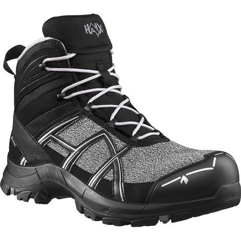 HAIX Stiefel BLACK EAGLE Pro, MID, S3, schwarz-silber, Gr. 7 (41)