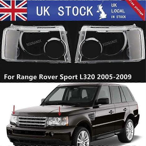 Compatible avec Range Rover Sport Mk1 L320 2005-2009 - Cache-phare avant gauche + droit ( )