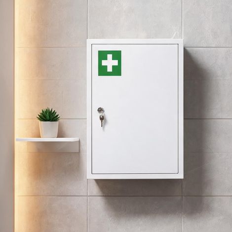 Meuble de salle de bain en kaltgewalzter acier 40 x 15 x 53,5 cm (1/5)