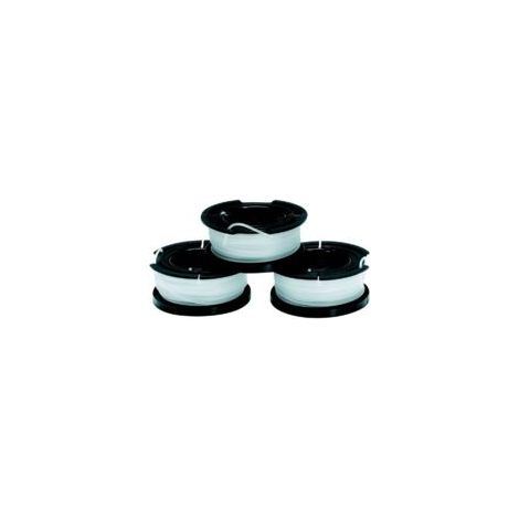 Lot de 3 Bobines de Rechange pour Coupe-Bordures, Bobine A Déroulement Automatique, 3 x 10 m de Fil en Nylon Transparent et Résistant, Fil de 1,5 mm, A6485-XJ - Crezuo (1/4)