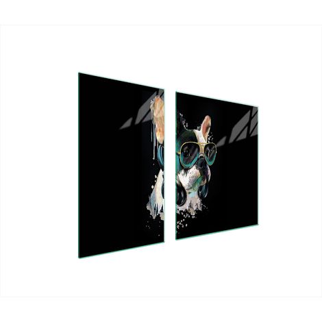PLATO DE VIDRIO Y TABLA DE CORTAR 100x52 PERRO (1/5)
