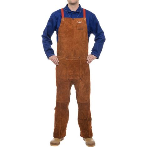 Pantalón Lava Brown proteccion pecho dorso abierto Largo 122 cm (1/3)