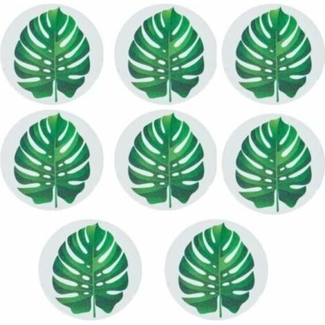 8 grüne, rutschfeste Badewannenaufkleber, rutschfeste Duschaufkleber, wasserfeste Aufkleber für Treppen und Duschraum