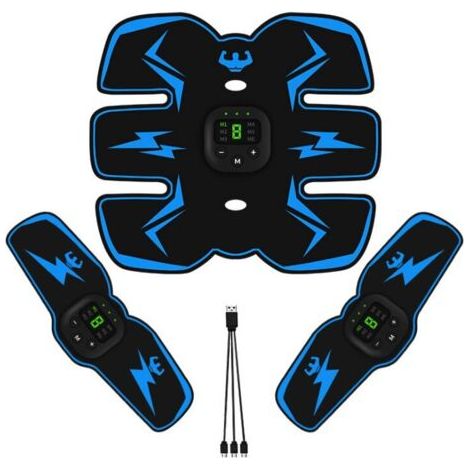 Stimulateur abdominal, stimulateur musculaire de qualité militaire, équipement d'exercice abdominal/bras/jambes, équipement d'exercice abdominal, ceinture de stimulation abdominale, ceinture de fitnes