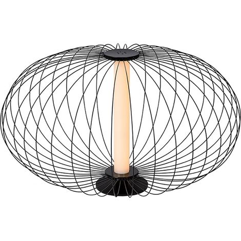 [NEUWERTIG] B-Ware Lucide Led Tischleuchte Carbony Tischlampe Tischlicht Leuchte Lampe Led Schwarz