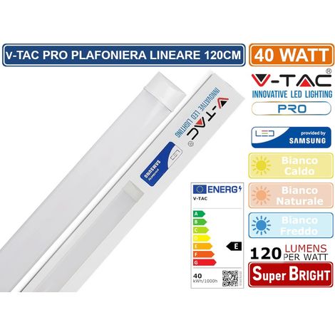Plafoniera led v-tac 20352 vt-8-40- chip samsung-120cm 6500k 40w
