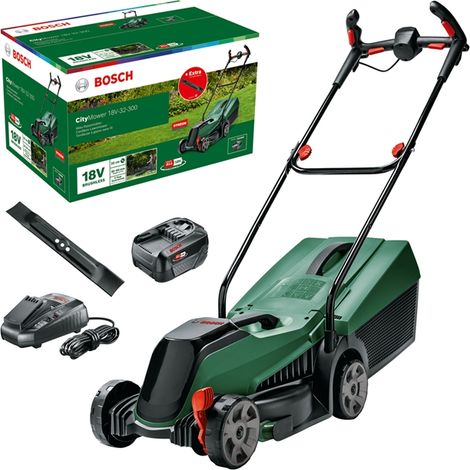 Bosch Akku-Rasenmäher CityMower 18V-32-300 Solo, ohne Akku/Ladegerät, im Karton, Ausführung: 06008B9A09, Akku/Extra Messer (1/5)