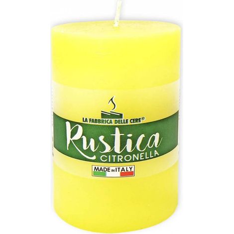 4 x CITRONELLA CANDELA RUSTICA MADE IN ITALY 10X10