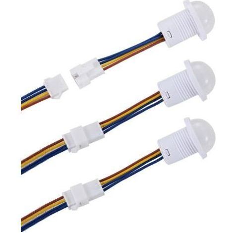 3 Pieces PIR Infrared Sensor Switch 110V/220V, Mini Infrared Motion Detector for Indoor Installation (1/5)