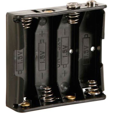 COMF Coupleur de 4 piles AA (LR6), avec contacts à pression (BH341B) - COMF Coupleur de 4 piles AA (LR6), avec contacts à pression (BH341B) (1/3)