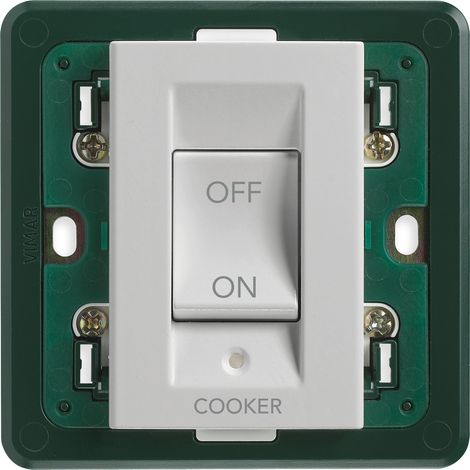 VIMAR - 14018.CK.SL Interruttore 2P 45A COOKER 3M Silver