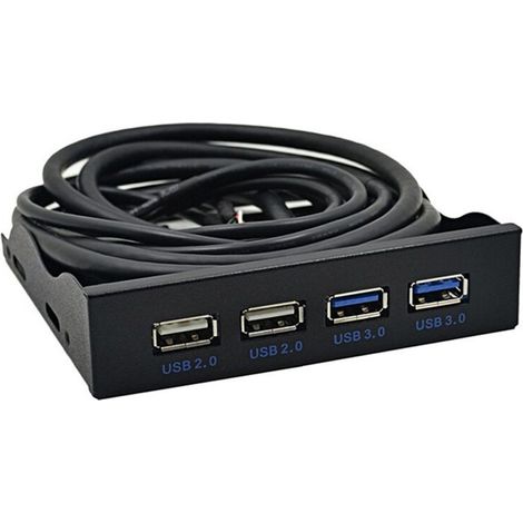 Pannello anteriore USB 4 alta velocità 2 USB 3.0 + 2 USB 2.0 hub connettore pannello anteriore 19 pin/9 pin 3.5 pollici
