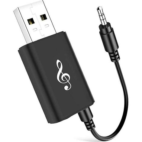 Émetteur Bluetooth V5.0, émetteur 2 en 1, émetteur récepteur récepteur sans fil portable Bluetooth avec câble audio 3,5 mm pour TV/casque/PC/CH (1/4)