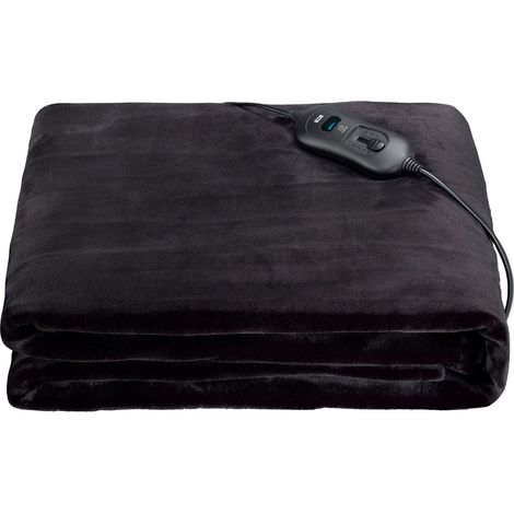 MELISSA Couverture chauffante 16760052, 120 W, 180x130 cm, noir
