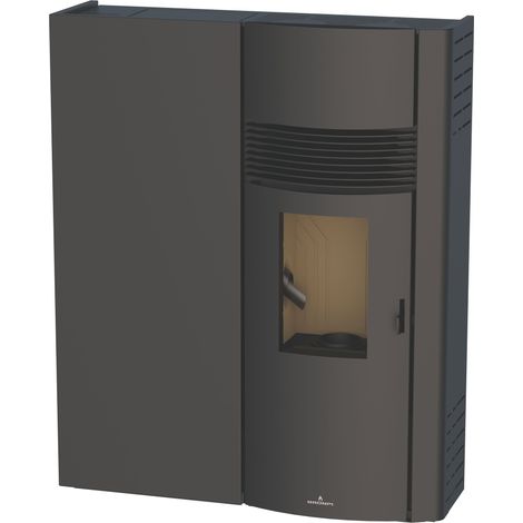 BRONPI - Estufa de Pellet Extraplana Color Negro Modelo ADRY-NE de 11 kW (1/5)