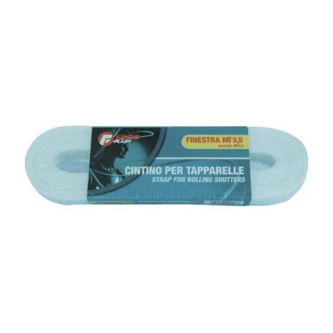 Cintino avvolgibili pp bianco mm 22 gr/mt 25 mt  7,5 (12 pezzi) (1/2)