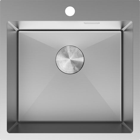 Mexen Solix Edelstahlspüle 1-Becken 500 x 500 mm, Inox - 6407501000-01 (1/5)