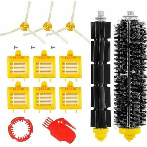 Kit de 13 piezas de repuesto para Roomba serie 700 (700, 760, 770, 780 790) - Kit de accesorios (cepillos laterales, filtros, cepillos, etc.) para robot aspirador. (1/4)